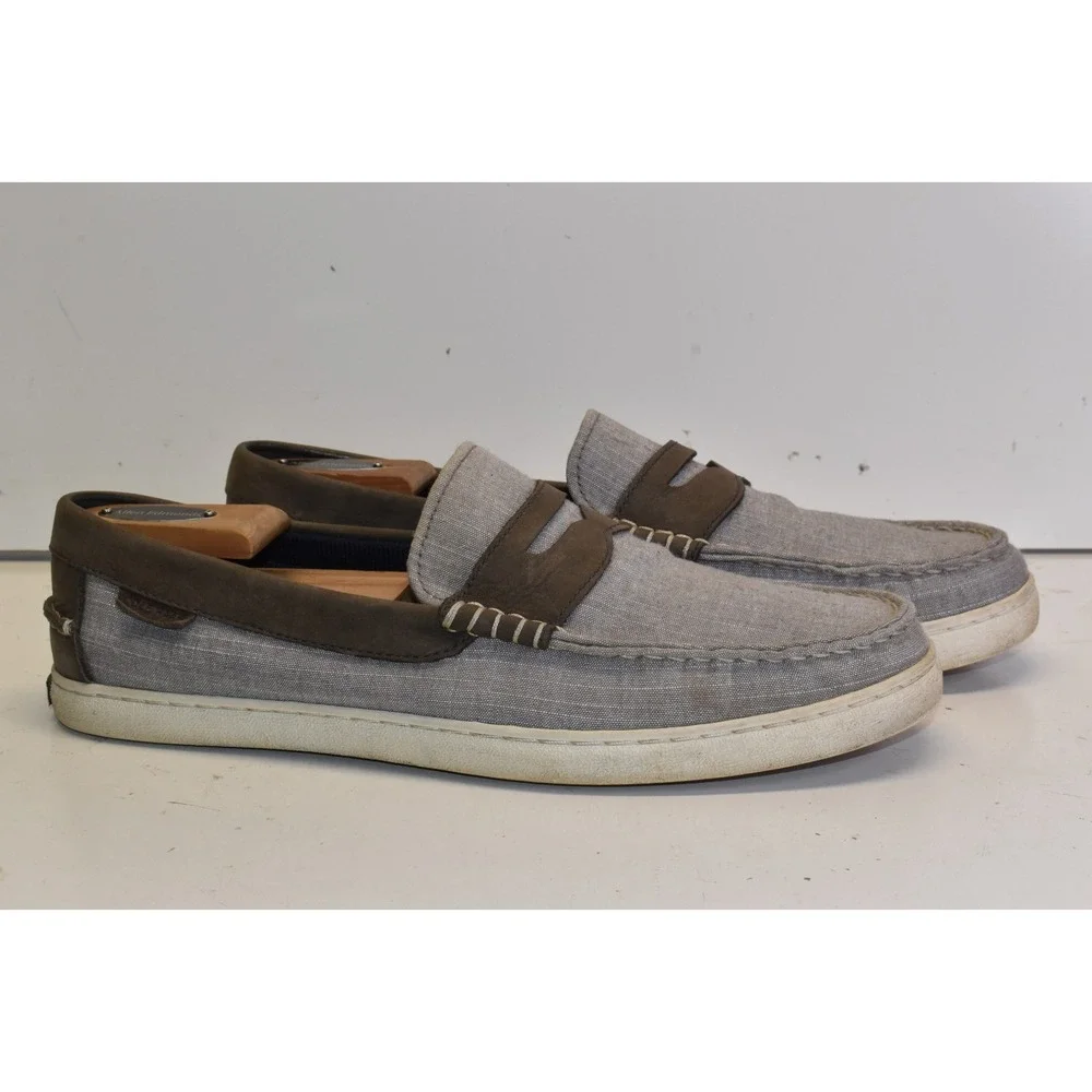 Cole Haan 1928 Nantucket Slip on Loafers Gray Mens Size 10.5 Casual Shoes C30496